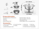 SucceBuy Pack Chafing Dish Buffet Set Stainless Steel Chafer Full