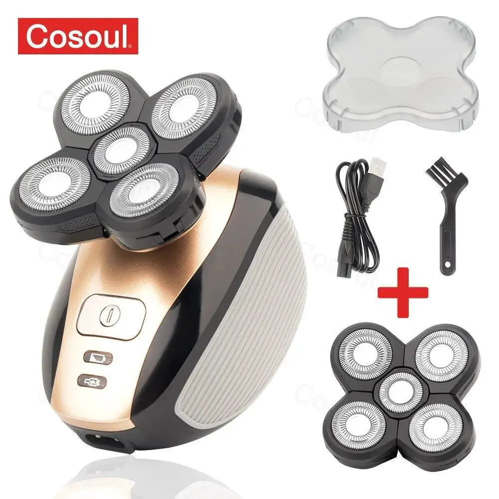 Bald Head Electric Shaver USB Charging Precision Grooming
