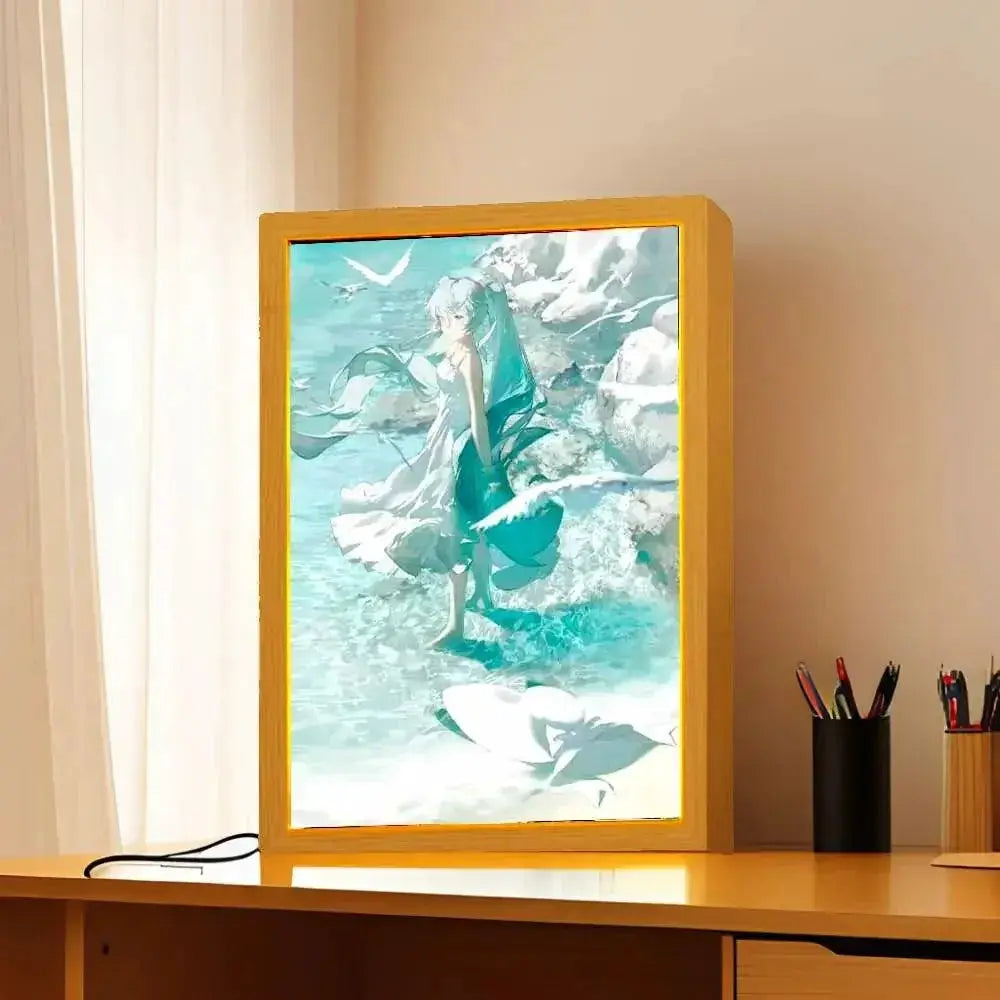 Hatsune Miku Gengar LED Anime Night Light Decor Lamp
