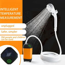 Smart Camping Shower with Temp Display