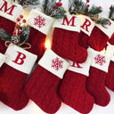 Personalized Holiday Knitting Socks - Charming Ornaments