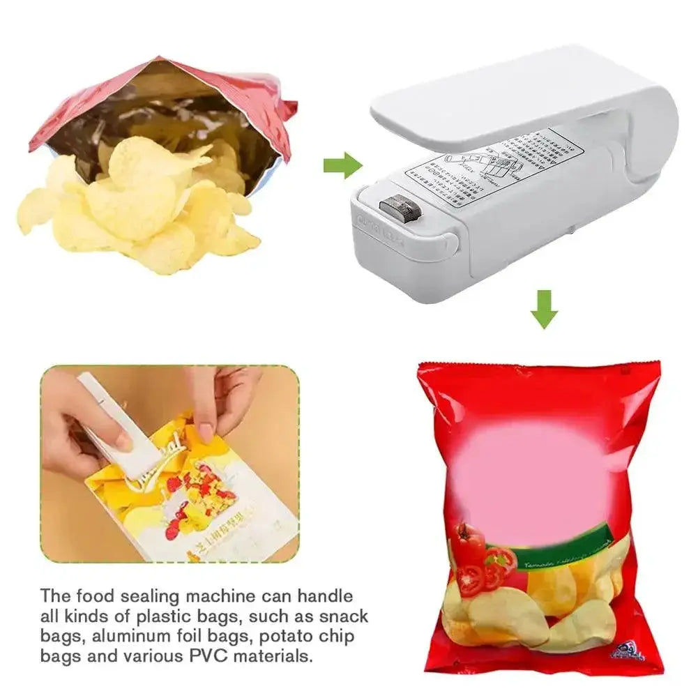 Mini Heating Sealer 2 Speed Plastic Bag Sealer Kitchen Tool