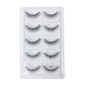 Crisscross 3D Faux Mink Eyelashes Set - 5 Pairs Glamorous