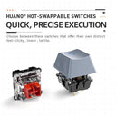 Machenike Customizable Mechanical Keyboard Hot-Swappable TKL RGB