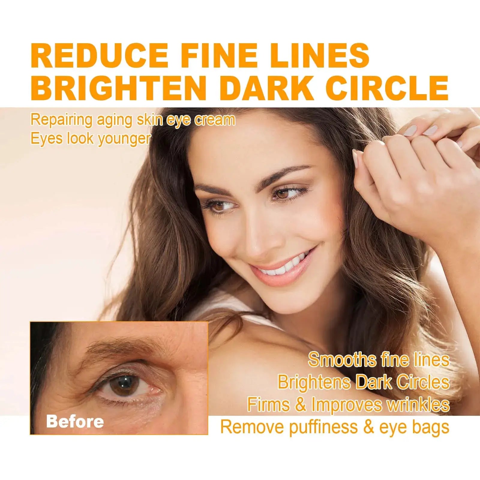 5D Peptide Anti Wrinkle Eye Care Cream Remove Dark Circles Under the Eyes Anti Eye Bag Reduce Fine Line Firming Lifting Eye