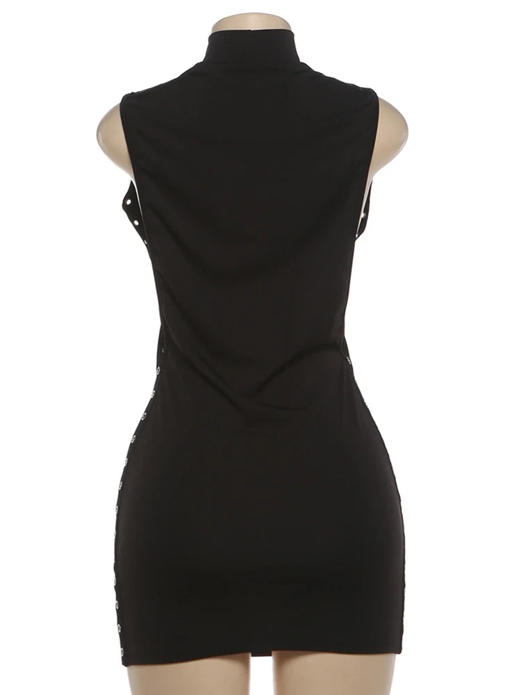 NIBBER Crew Neck Bodycon Dress