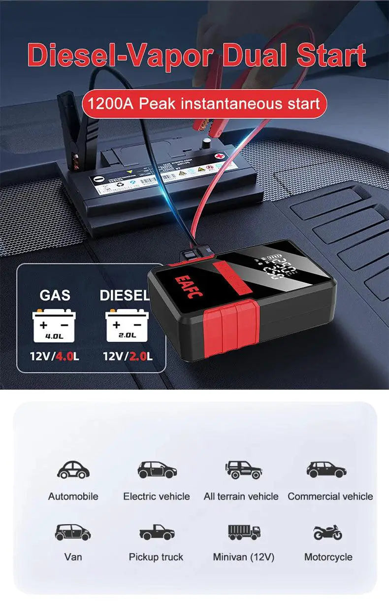 Car Jump Starter and Air Compressor — product view 16