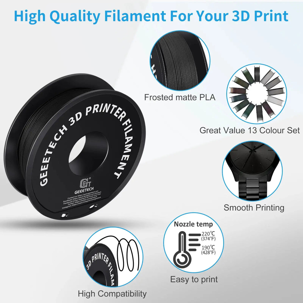 Matte PLA Filament for Smooth-Look Models — product view 3