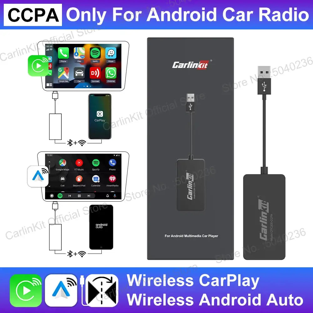 Carlinkit Wireless CarPlay Android Auto Converter -  product image