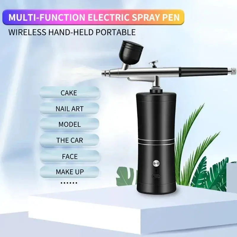 Portable Wireless Airbrush Kit Professional Spray Gun Set