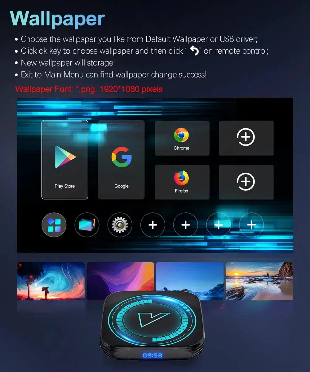 VONTAR H618 Android 12 Smart TV Box 8K Video WiFi Ultra