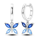 Sterling Silver Chameleon Dragonfly Butterfly