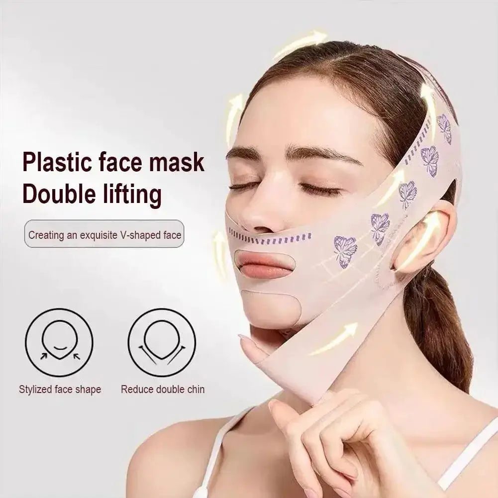 Double Deck Face Slimming Bandage And Lifting Belt