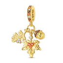Gold Series Charm Bead Sterling