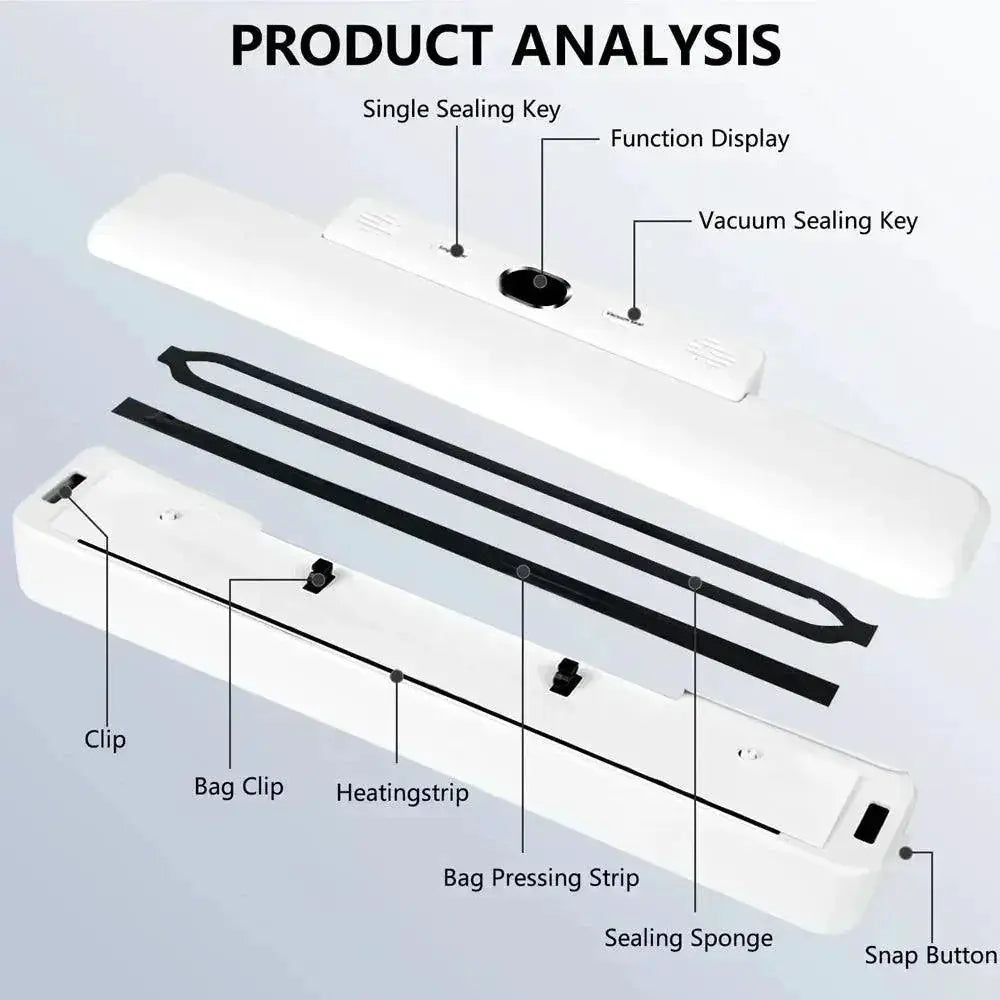New Automatic Vacuum Sealer Machine With 10 Free Bags