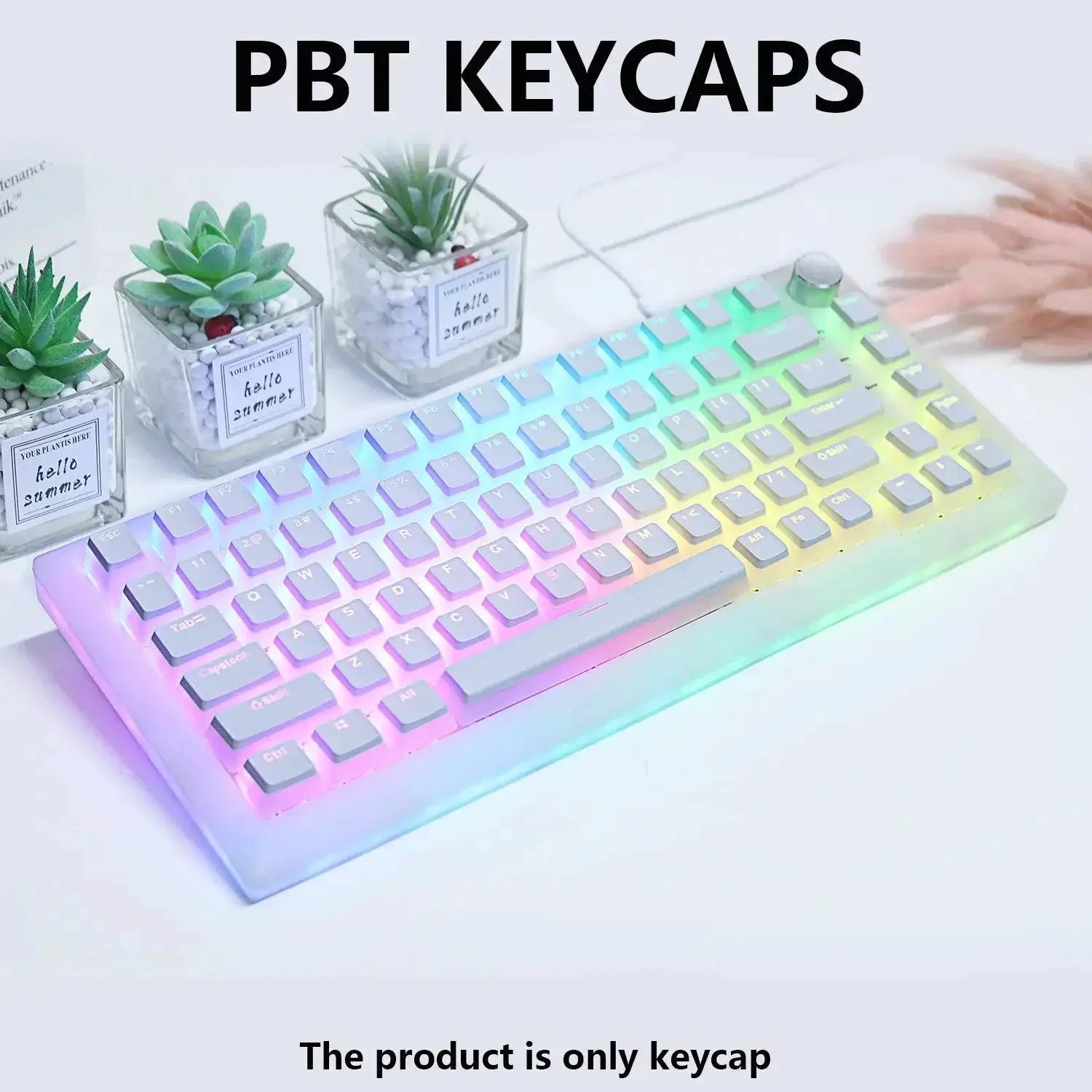 Premium PBT Pudding Keycaps Set For RGB Backlit Keyboards