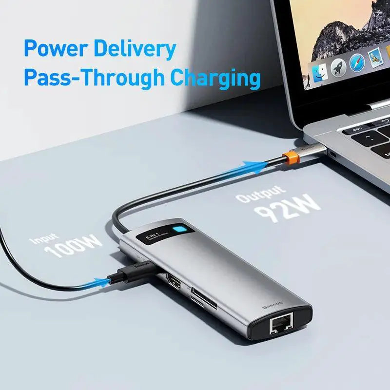 Baseus USB C Hub With HDMI And Ethernet For MacBook Air