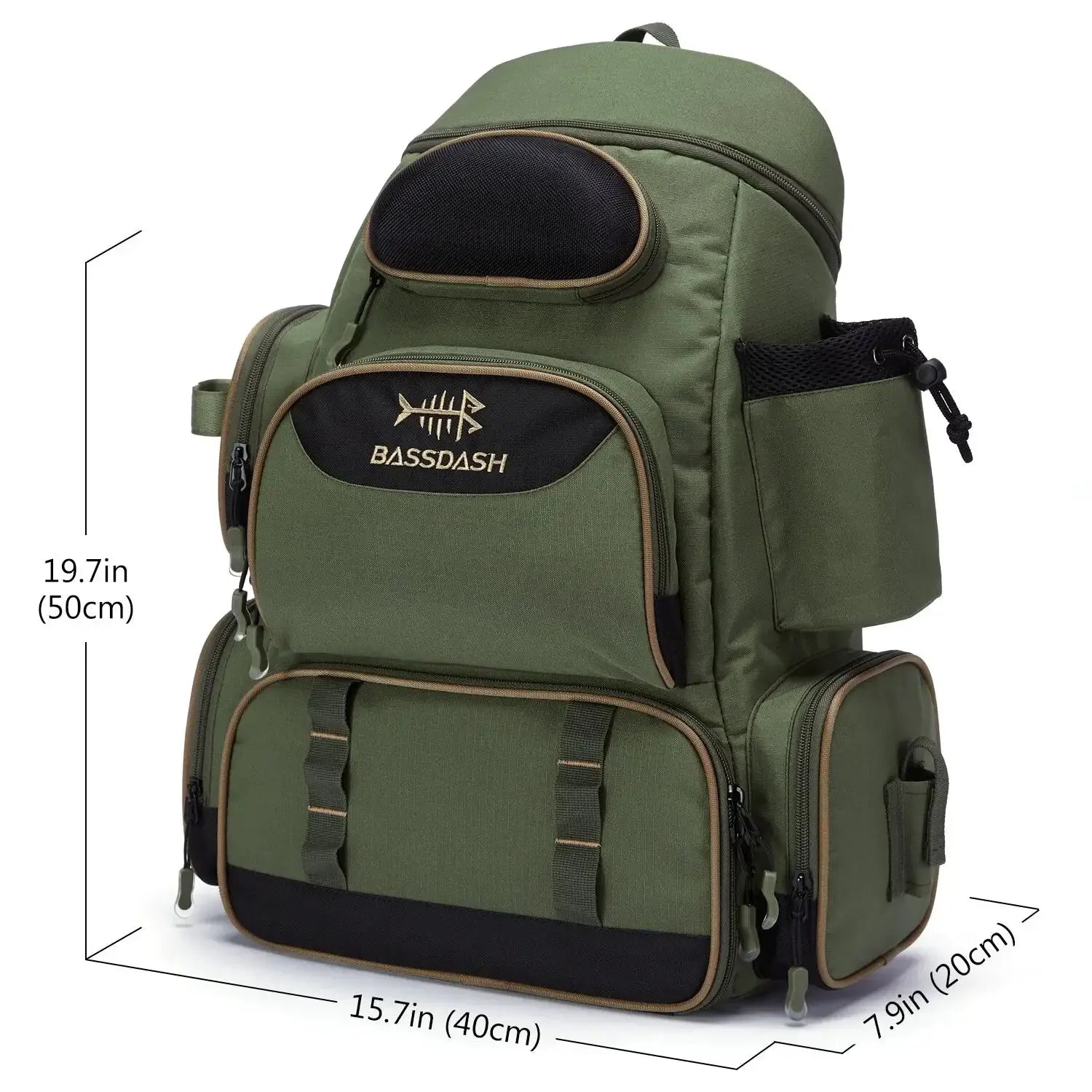 Bassdash Fishing Bag Tackle Backpack Lightweight Tactical