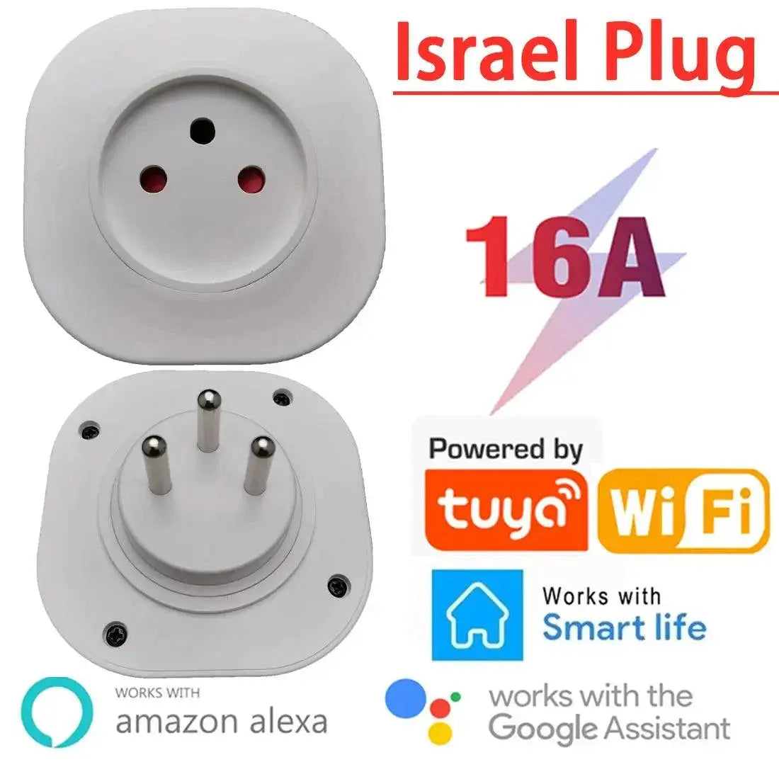Israel Smart WiFi Power Plug for Alexa and Google Home