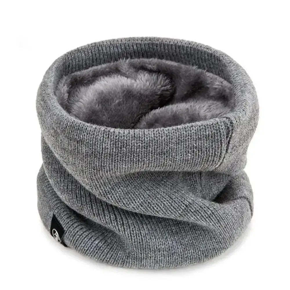 Unisex Cashmere Plush Ring Scarf Warm Winter Accessory