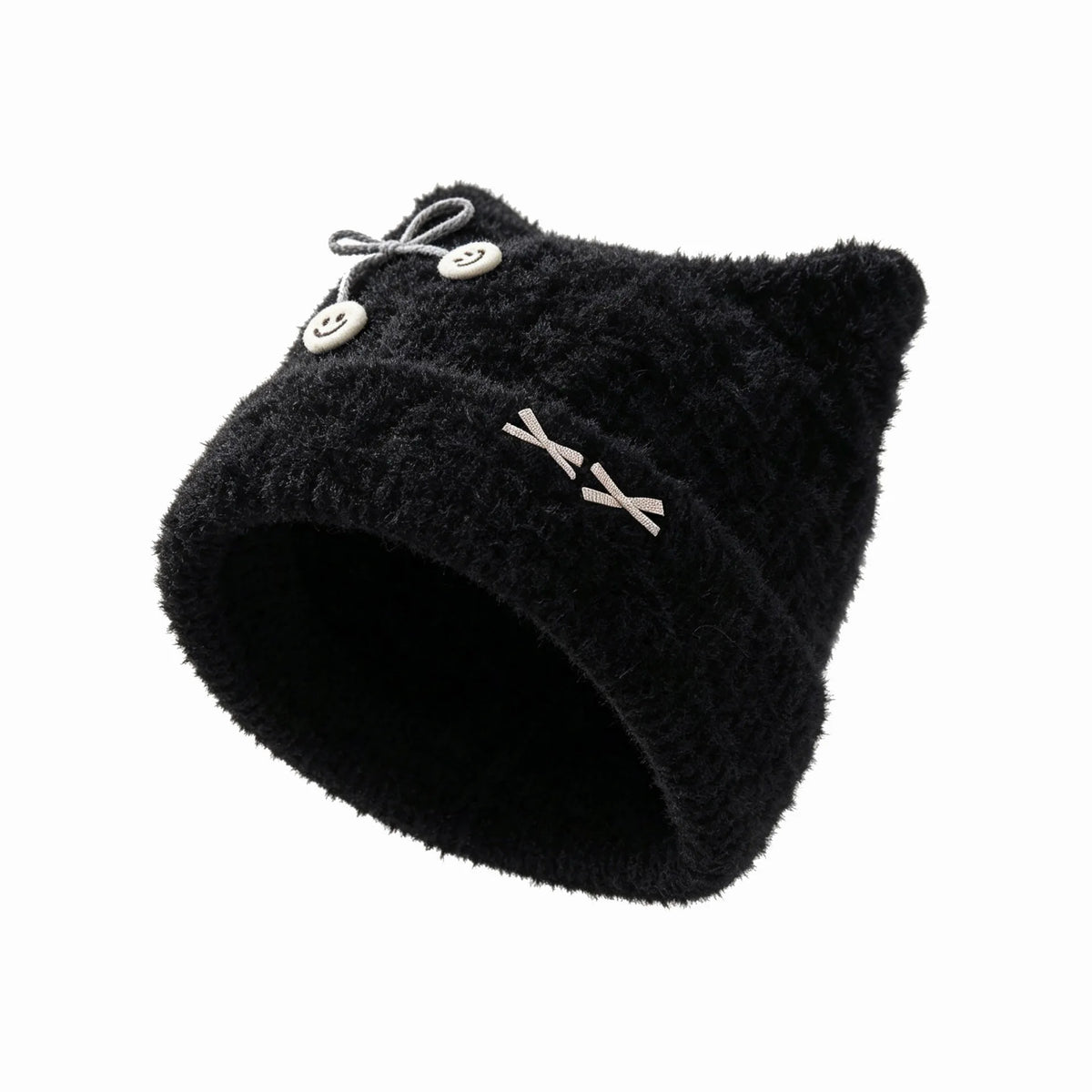 Furry Thermal Knit Winter Hat