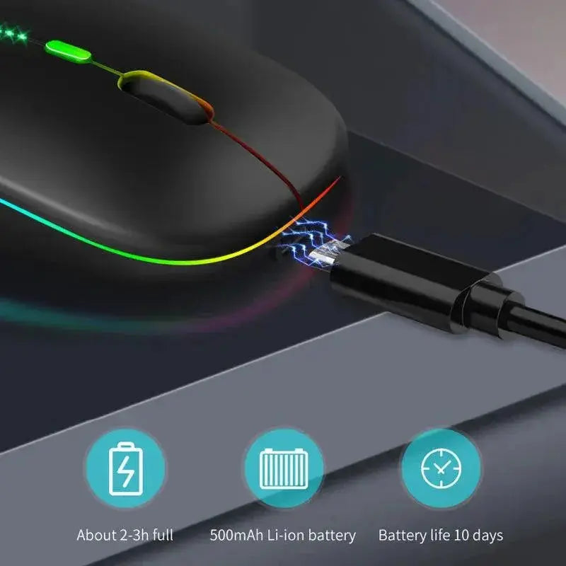 Bluetooth Wireless Gaming Mouse for Enhanced Productivity