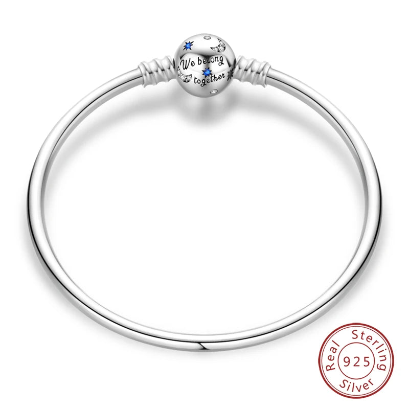 Cm Silver Bracelet Star Moon