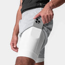 Men's 2-in-1 Camo Quick-Dry Running Shorts for Gym