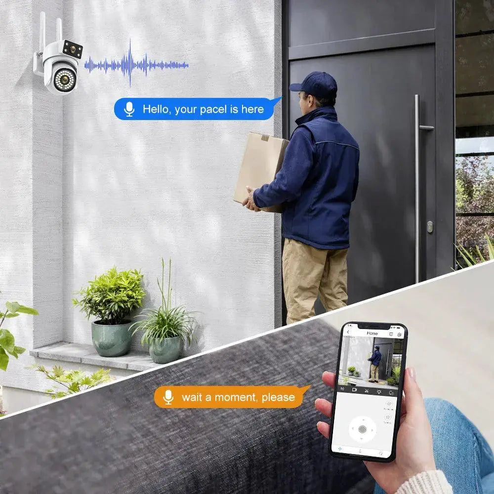 8MP Outdoor WiFi Camera With AI Smart Tracking System
