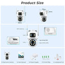 Clear 4K Outdoor PTZ Camera for Homes
