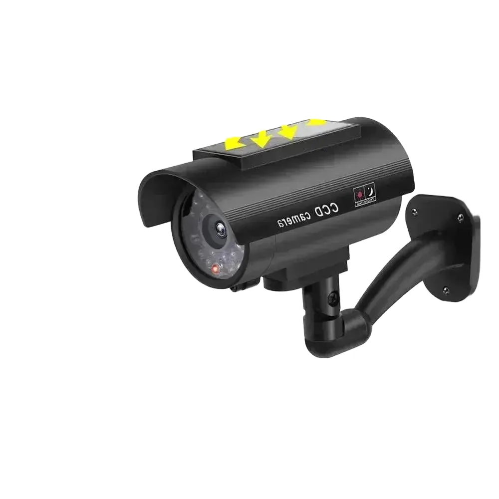 Deterrent Solar Dummy Camera for Home — Silver No battery