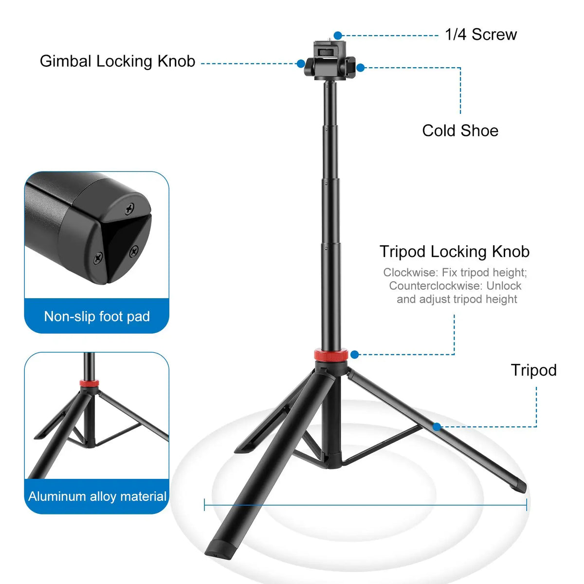 Puluz Tripod for Steadier Anywhere