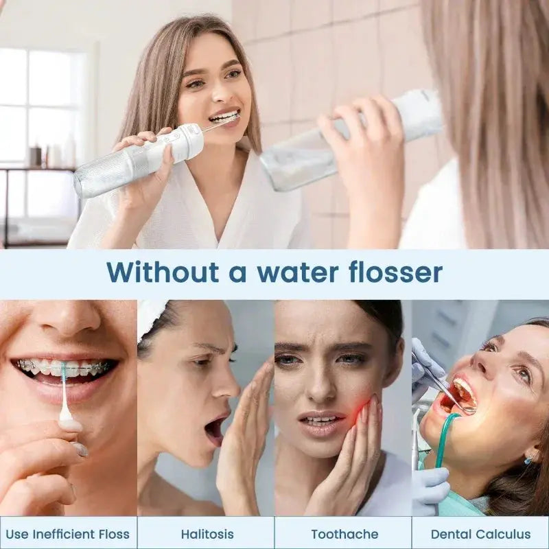 Oralneed Portable Oral Irrigator IPX7 Water Jet Flosser
