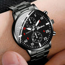 Men's Luxury Hip Hop Watch Set Stylish Timepiece for Gents