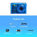 Mini Blue Keychain Camera, HD & Video Camera with Card
