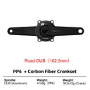 THINKRIDER PP6 Bike Carbon Fiber Spider Power Meter Crankset DUB 29MM 162.5-172.5mm ANT+ BLE for  Road Bike