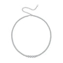 Elegant Moissanite Collarbone Necklace