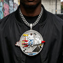 Iced Out Rocket Pendant Micro