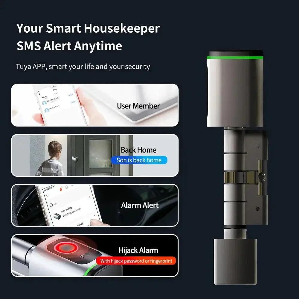 RayKube S1 Smart Door Lock With Secure Access Remote Control