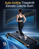 Smart Under Desk Treadmill With Incline Walking Pad Bluetooth