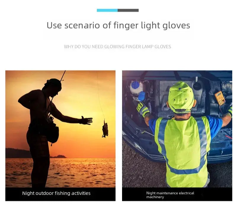 Led Fishing Light Glowing Glove Night Fishing 19311846652