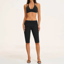 Fitness Set Women Stripes Polka Dot Capri