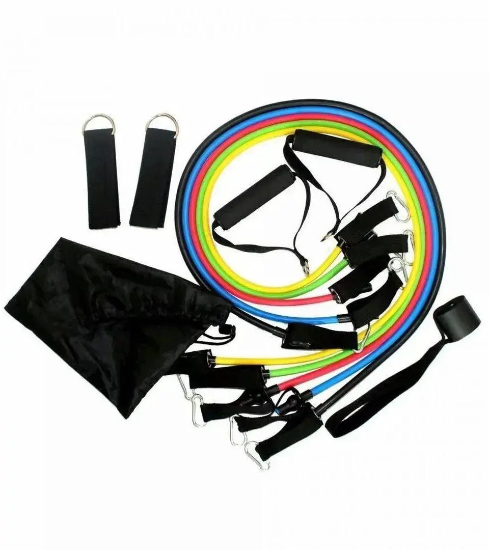 11-Piece TPE Resistance Band Set for Fitness Training Tools - OurLum.com