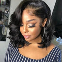 Short Brazilian Body Wave Lace Front Wig 13x4 Human Hair Bob
