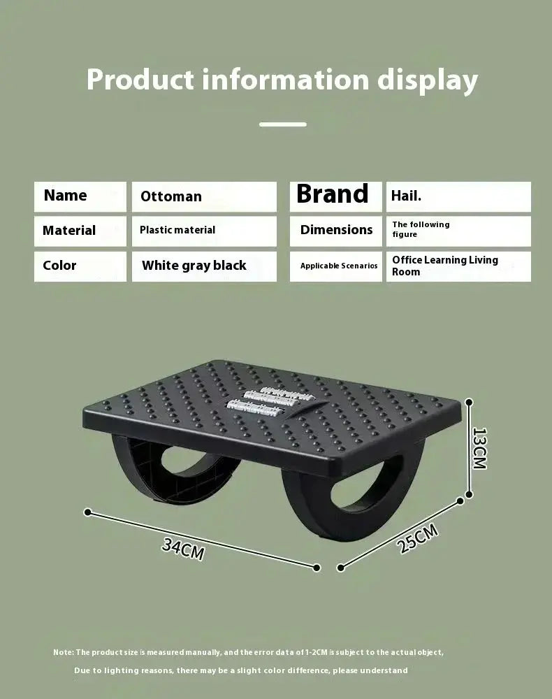 Portable Under Desk Foot Rest Ergonomic Foot Stool - OurLum.com