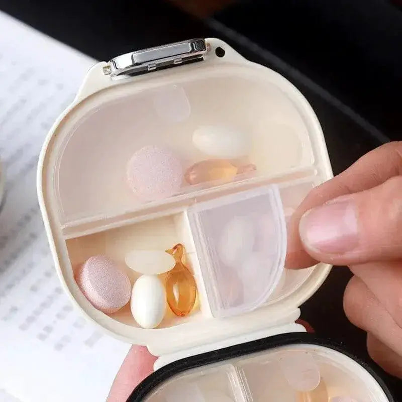 Compact Weekly Pill Organizer Travel Moisture Sealed