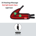 Electric Ankle Massager with 3 Gears Heated Wrap Foot Support Brace for Joint Sprain Pain Relief Vibration Heating Massage Stra