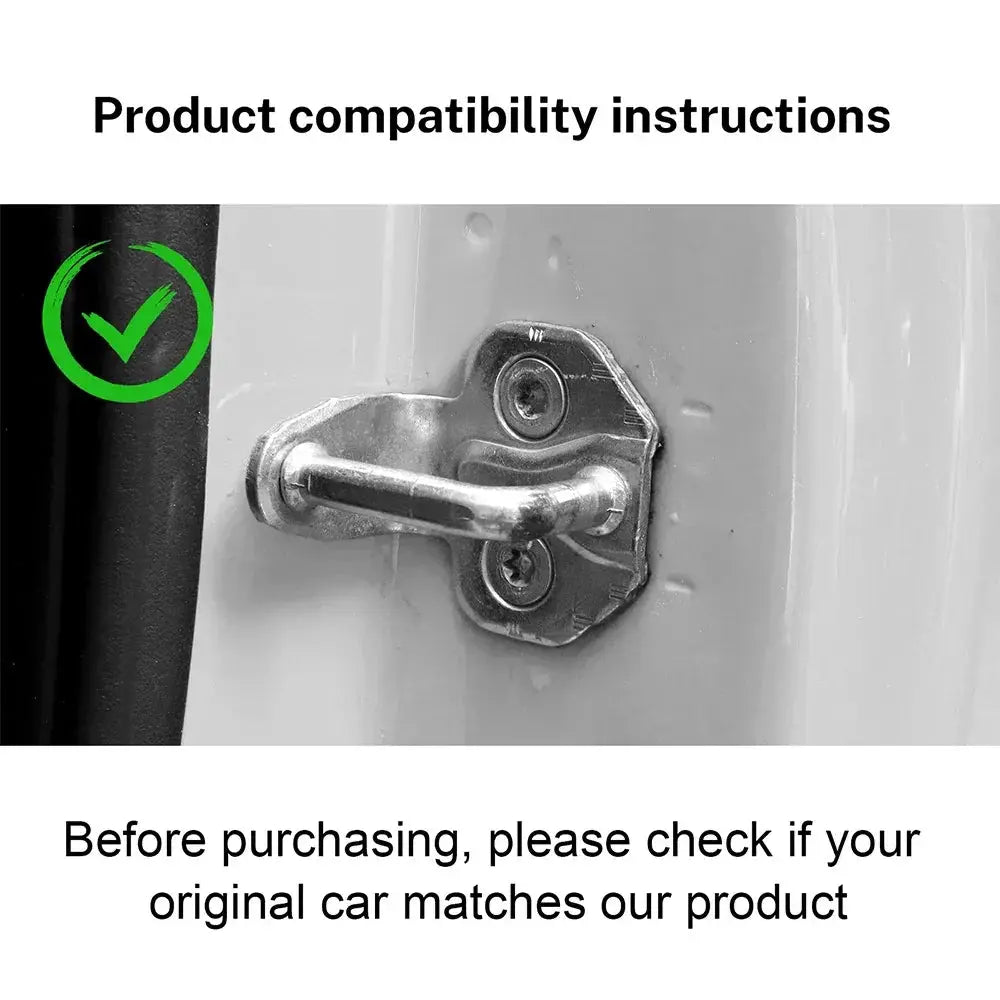 2 Piece Car Damping Silicone Door Lock Buckle Set For Fiat - OurLum.com