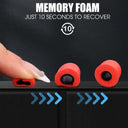 Noise-Canceling Memory Foam Ear Tips for Comfort and Quality