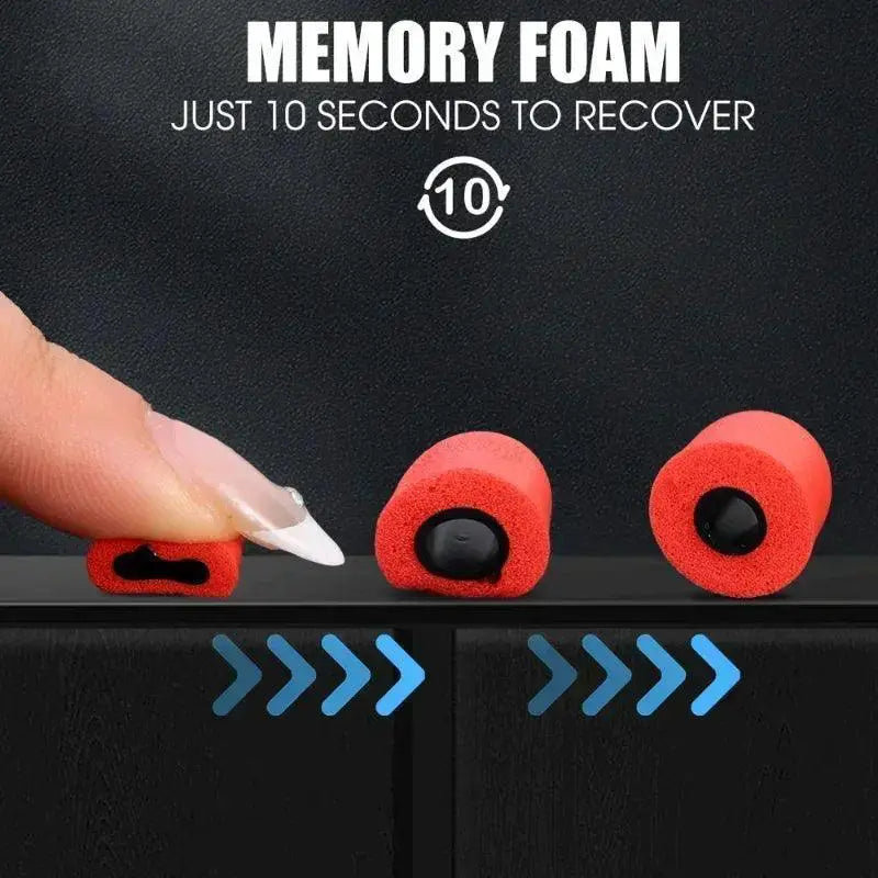 Noise Canceling Memory Foam Ear Tips For Comfort And Quality